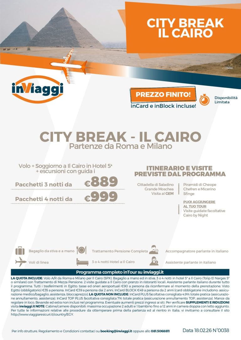 SPECIALE CITY BREAK – IL CAIRO